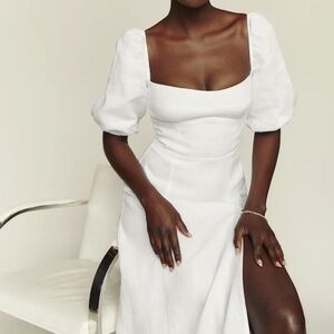 Reformation - Belgium Linen Dress - White - Size 4